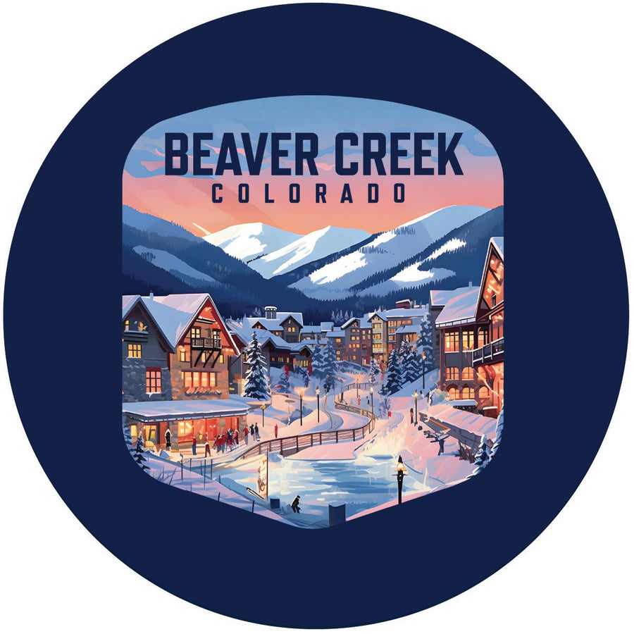 Beaver Creek Colorado C Souvenir Memories Round Durable Vinyl Decal Sticker Image 1