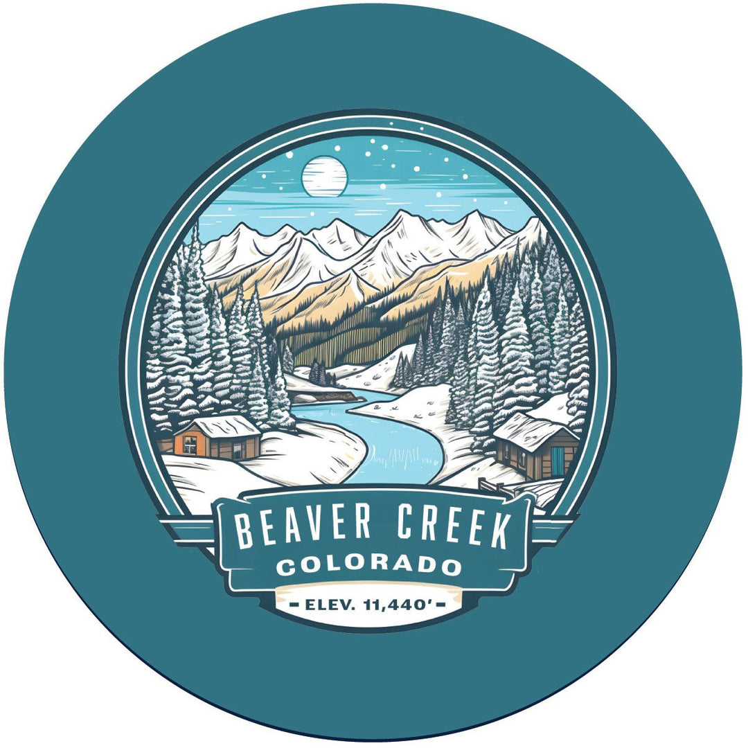 Beaver Creek Colorado B Souvenir Memories Round Durable Vinyl Decal Sticker Image 1