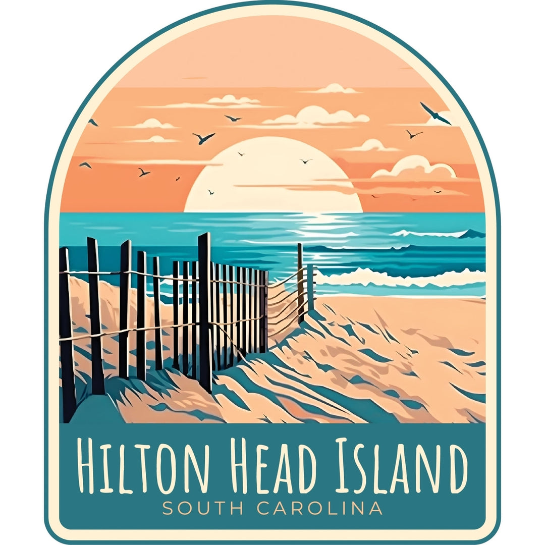 Hilton Head Island C Souvenir Memories Durable Vinyl Decal Sticker Image 1