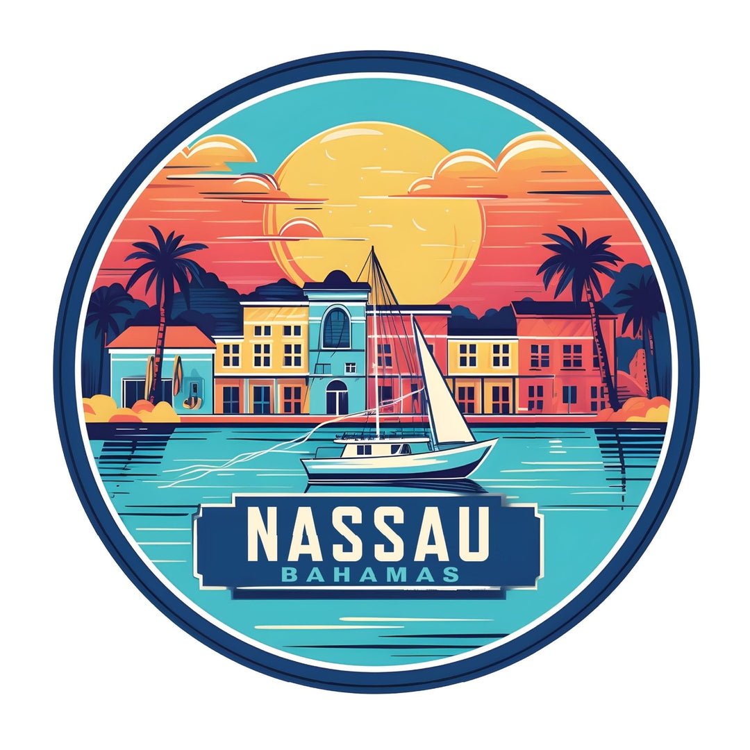 Nassau the Bahamas A Souvenir Memories Durable Vinyl Decal Sticker Image 1