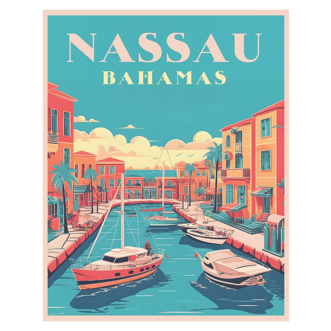 Nassau the Bahamas B Souvenir Memories Durable Vinyl Decal Sticker Image 1