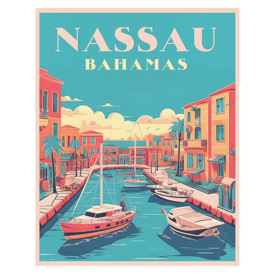 Nassau the Bahamas B Souvenir Memories Durable Vinyl Decal Sticker Image 1