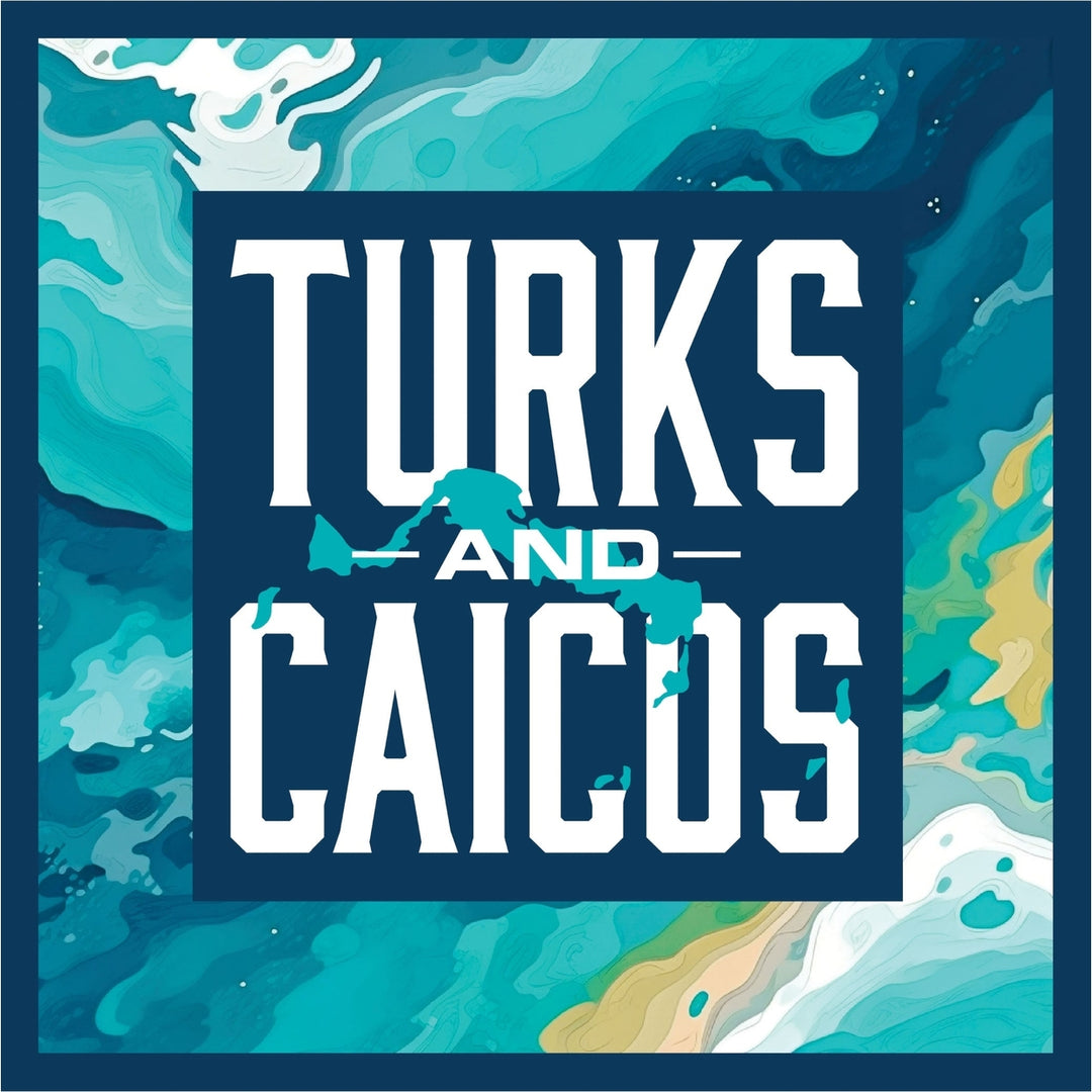 Turks And Caicos B Souvenir Memories Durable Vinyl Decal Sticker Image 1