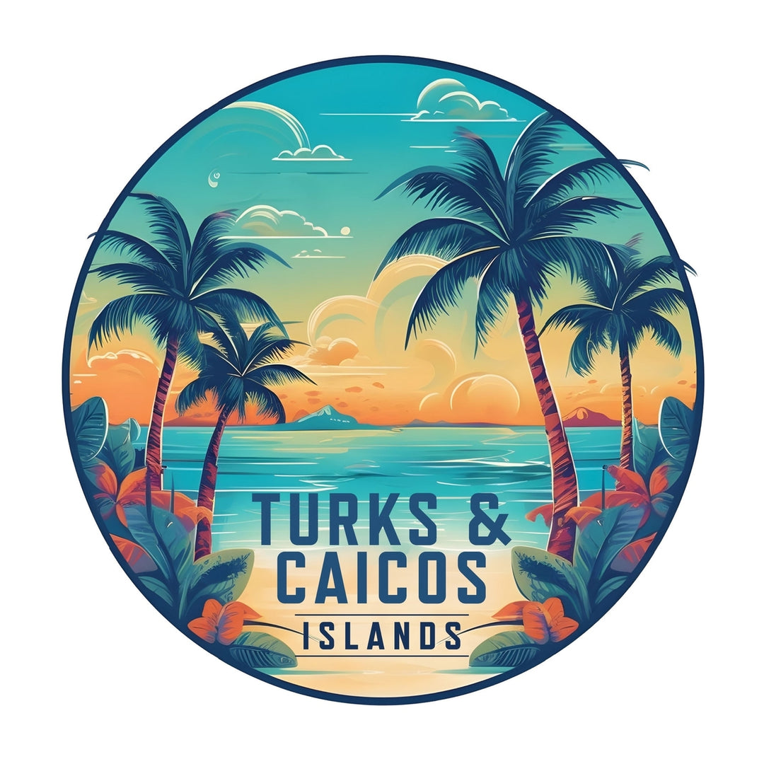 Turks And Caicos D Souvenir Memories Durable Vinyl Decal Sticker Image 1