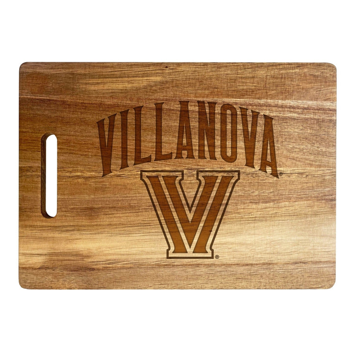 Villanova Wildcats Classic Acacia Wood Cutting Board - Small Corner Logo Image 1