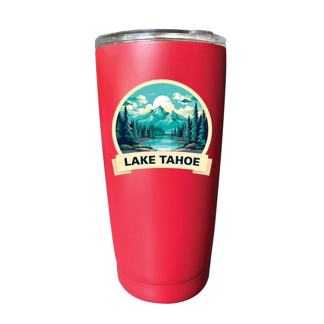 Lake Tahoe California Souvenir 16 oz Stainless Steel Insulated Tumbler Image 1