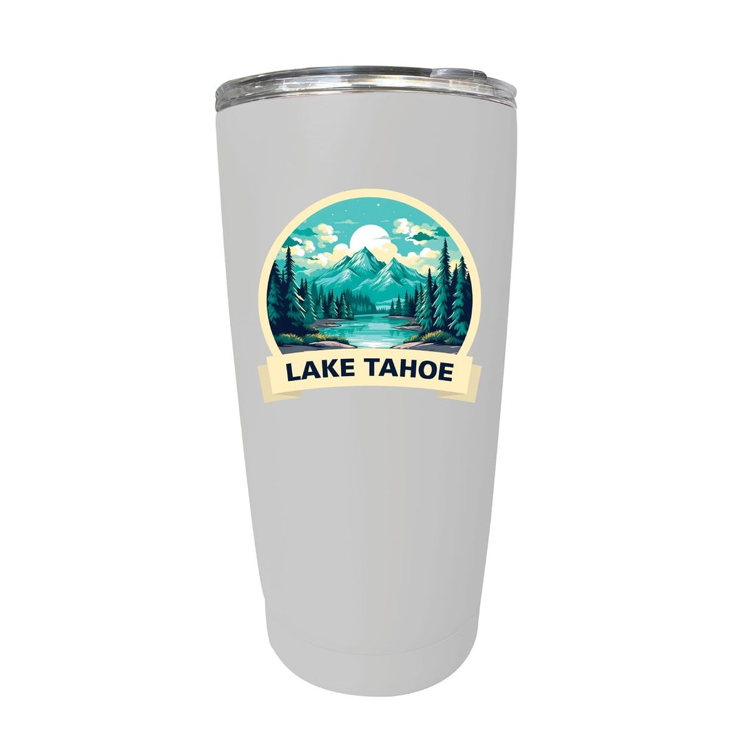 Lake Tahoe California Souvenir 16 oz Stainless Steel Insulated Tumbler Image 1