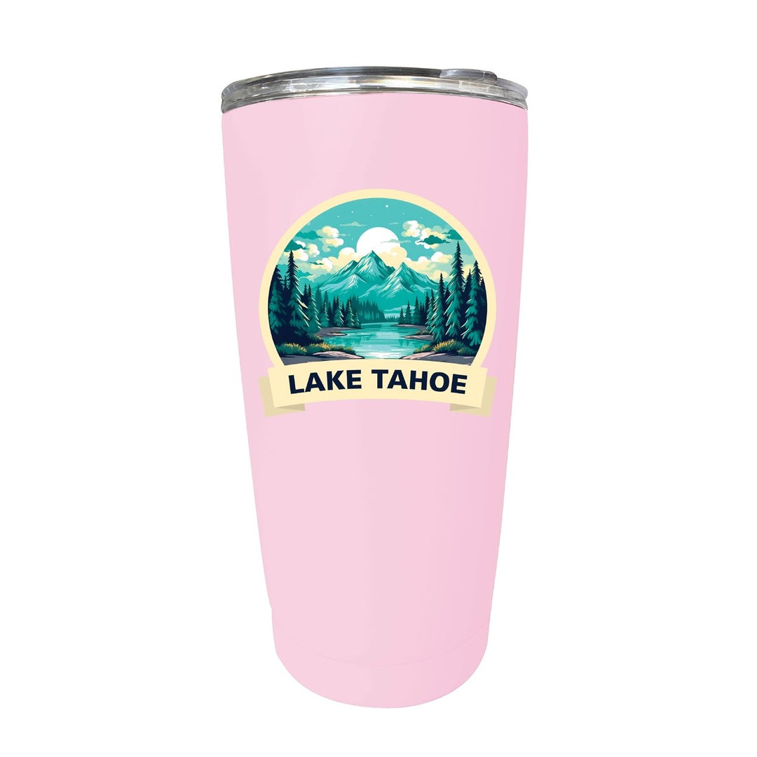 Lake Tahoe California Souvenir 16 oz Stainless Steel Insulated Tumbler Image 1