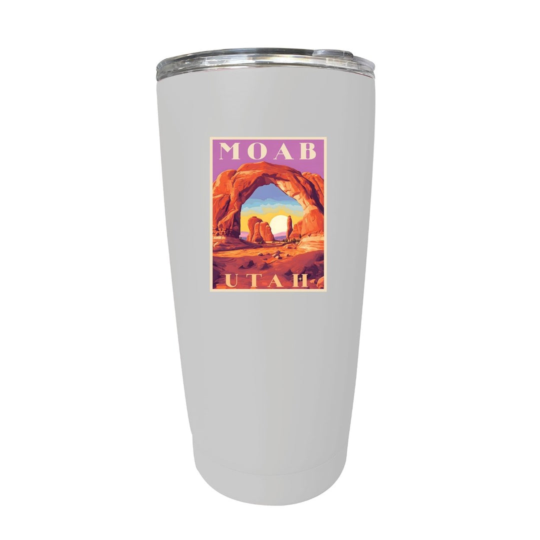 Moab Utah Souvenir 16 oz Stainless Steel Insulated Tumbler Image 1