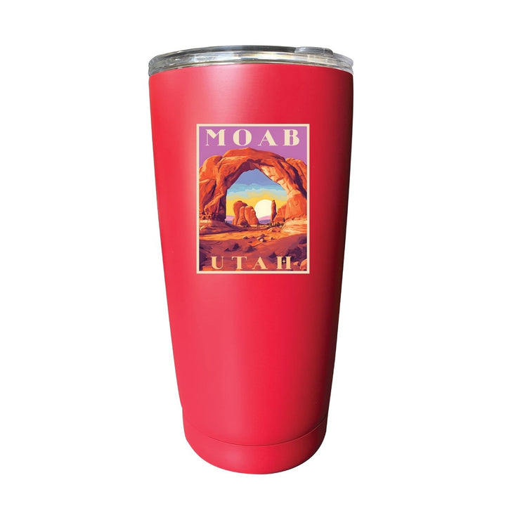 Moab Utah Souvenir 16 oz Stainless Steel Insulated Tumbler Image 1