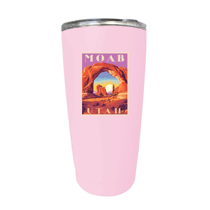 Moab Utah Souvenir 16 oz Stainless Steel Insulated Tumbler Image 1