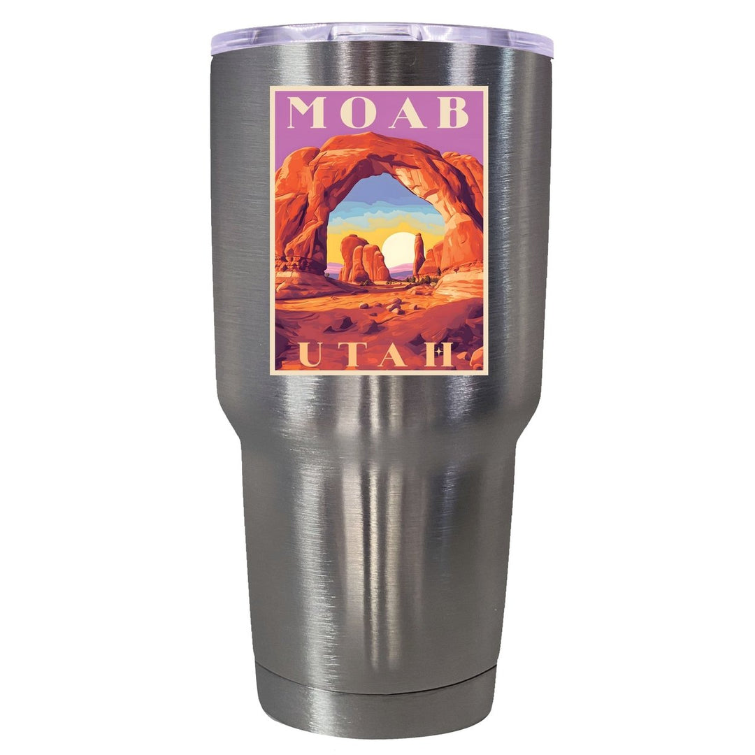 Moab Utah Souvenir 24 oz Insulated Stainless Steel Tumbler Image 1