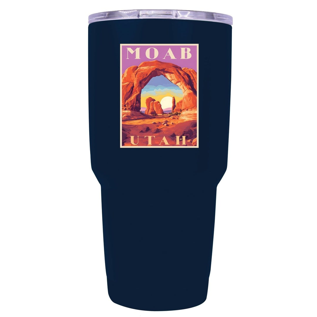 Moab Utah Souvenir 24 oz Insulated Stainless Steel Tumbler Image 1