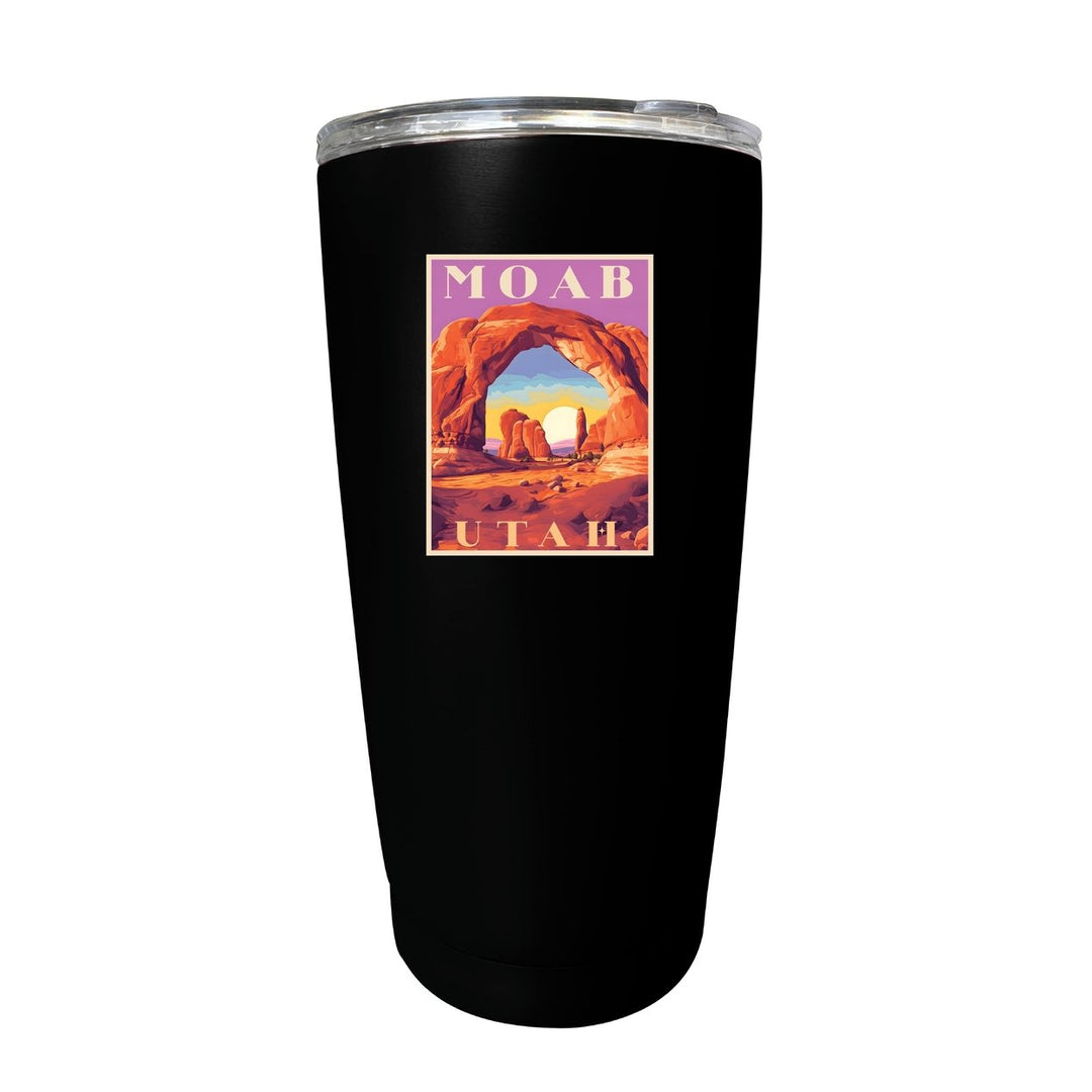 Moab Utah Souvenir 16 oz Stainless Steel Insulated Tumbler Image 1