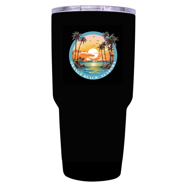 Orange Beach Alabama Souvenir 24 oz Insulated Stainless Steel Tumbler Seafoam Image 1