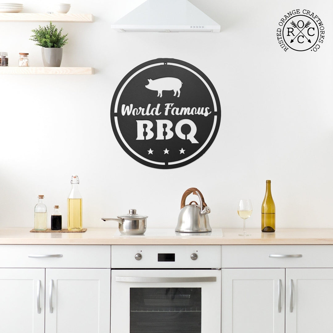 Backyard BBQ Sign - BBQ Grill Patio  for Outdoors or Indoors Image 4