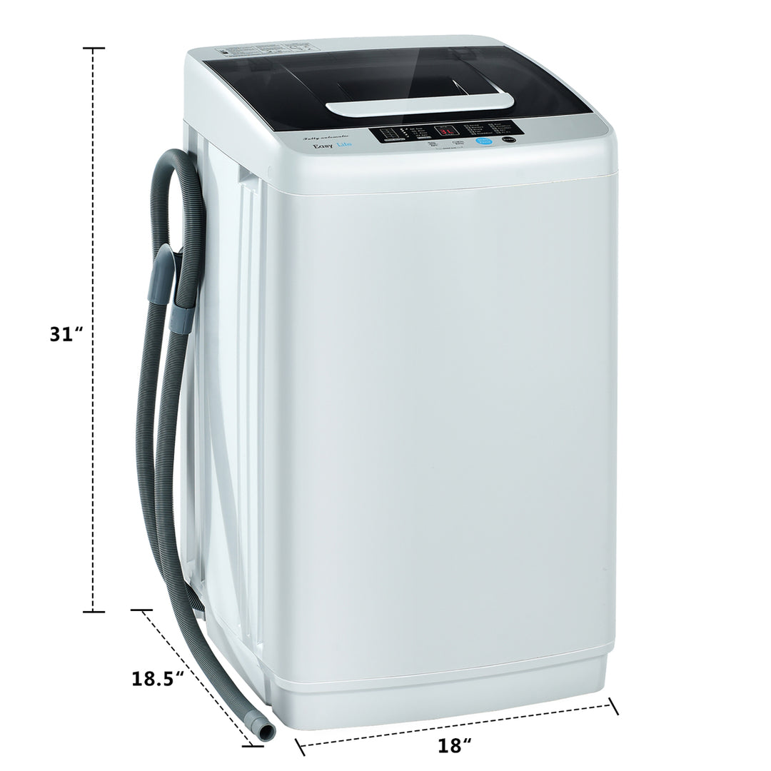 Portable Full-Automatic Laundry Washing Machine 8.8lbs Spin Washer W/ Drain Pump Image 9