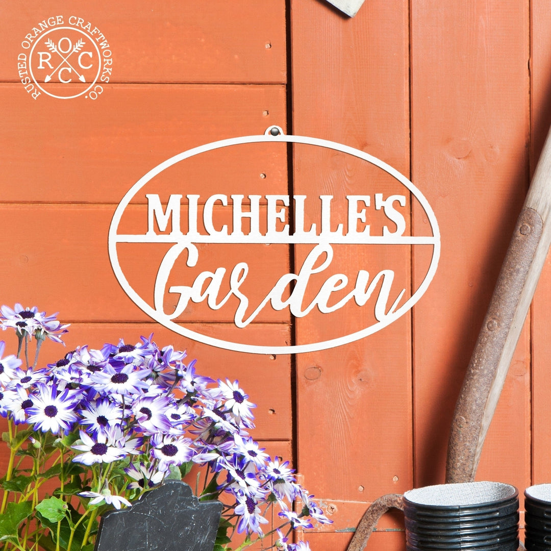 Garden Custom Ovals - 4 Styles - Personalized Garden Signs Decorative Outdoor Image 2