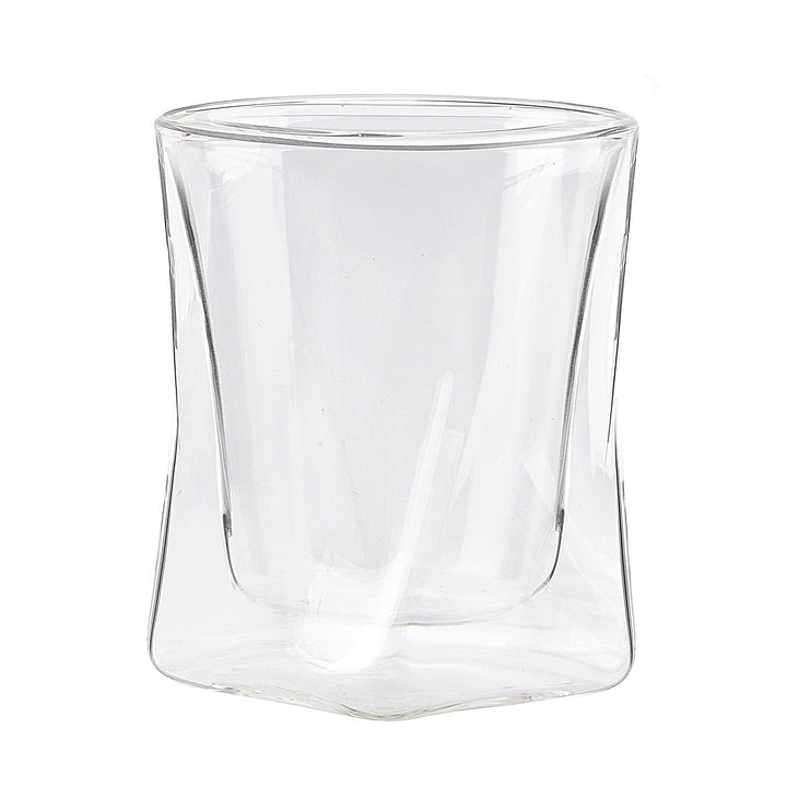 Moderna Artisan Double Wall Whiskey Glasses Set of 2 10 oz Borosilicate Glass Image 3