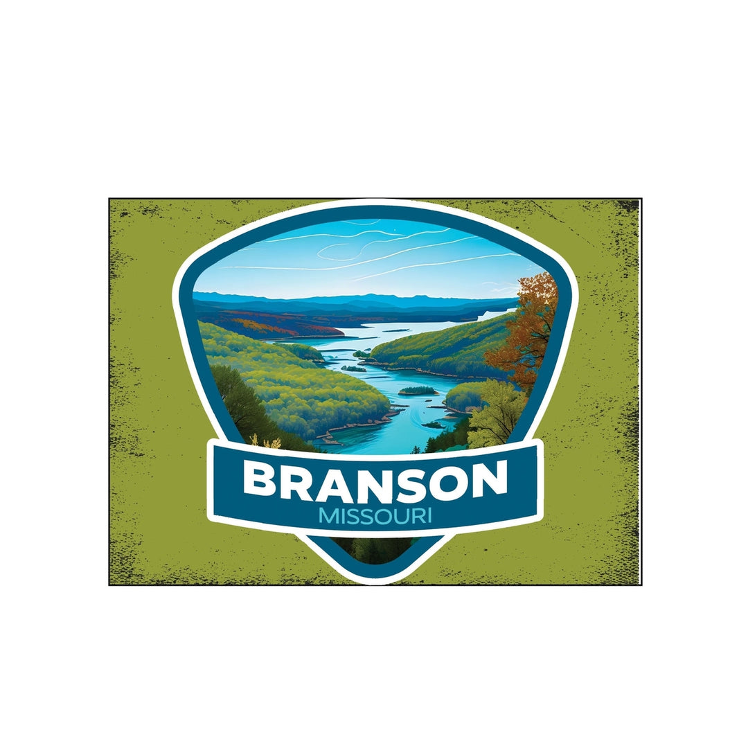 Branson Missouri Design A Souvenir Wood sign with frame 5x7 Image 1