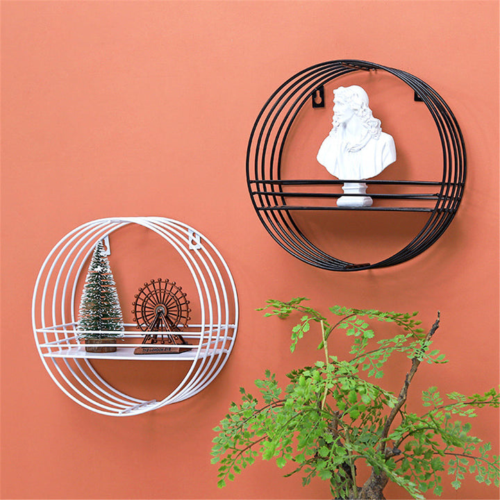 1 Tier Wall Shelf Iron Hanging Storage Holder Display Rack Organizer Image 8