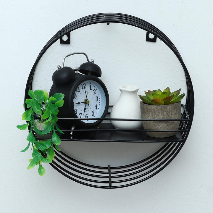 1 Tier Wall Shelf Iron Hanging Storage Holder Display Rack Organizer Image 12