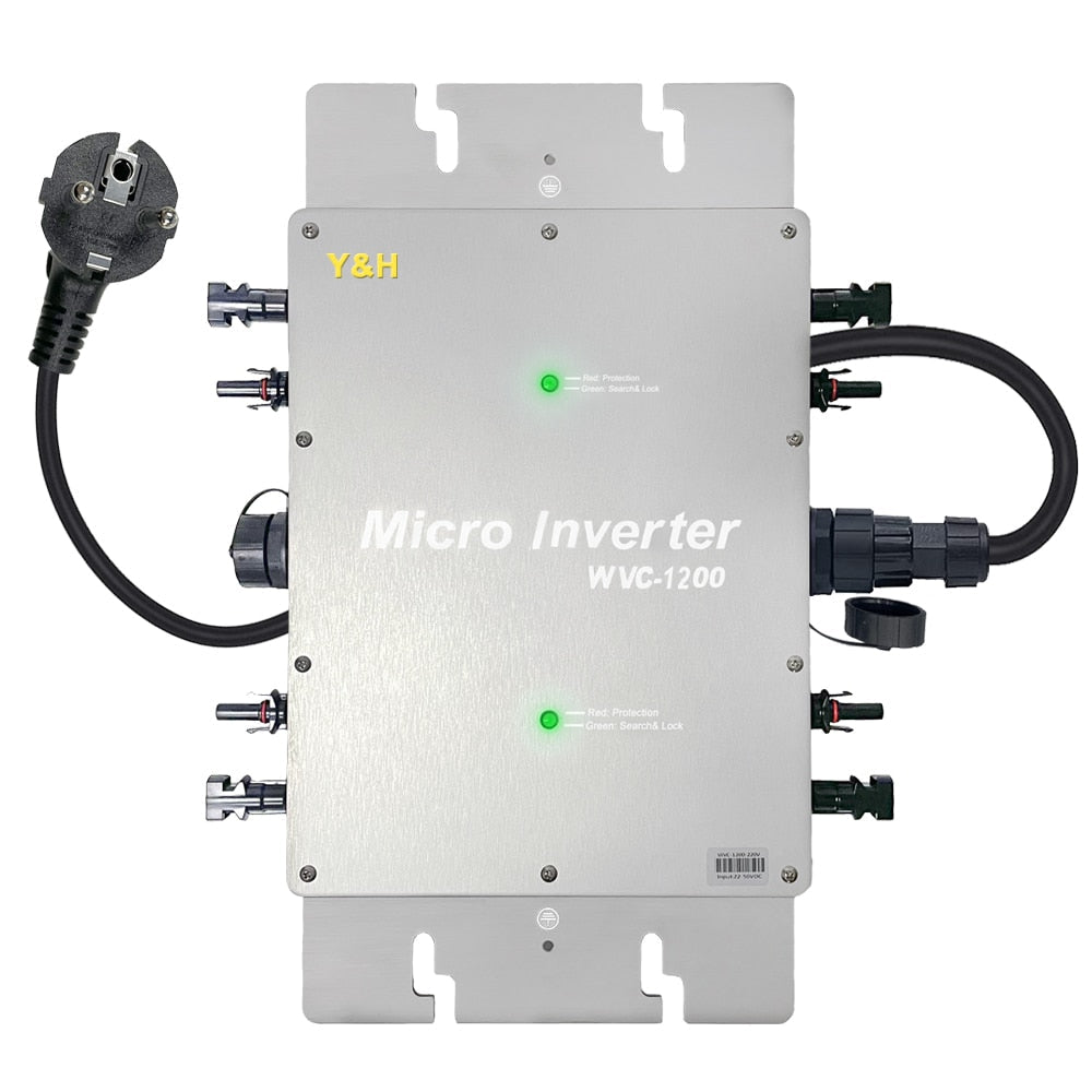 1200W,220V Grid Tie Inverter Waterproof IP65 MPPT DC28-50V PV Input AC80-160V Output Solar Micro Inversor for 30V 36V Image 1