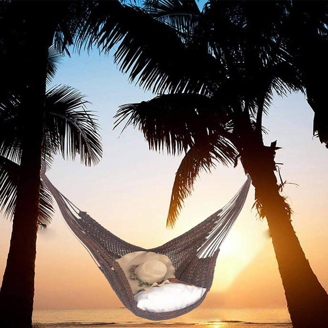 120kg Hammock Chair Swing Camping Portable Garden Furniture Nylon Image 4