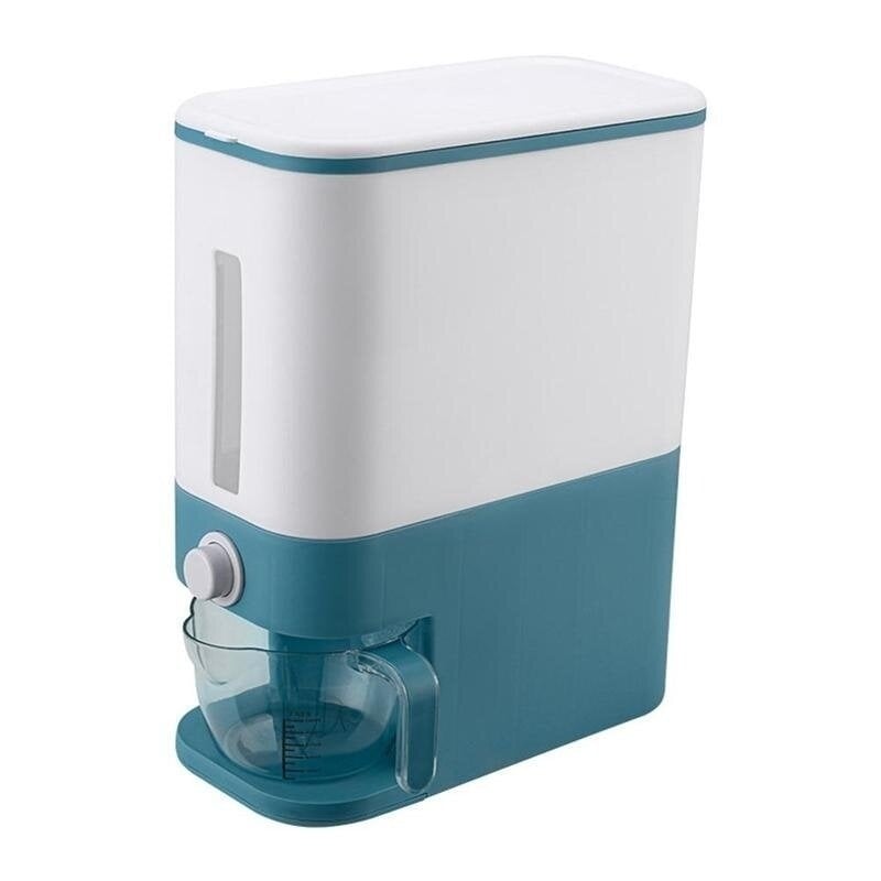 12KG Capacity Storage Box Metering Cylinder With Automatic Rice Storage Tank for Kitchen Multi-function Moisture-proof Image 5