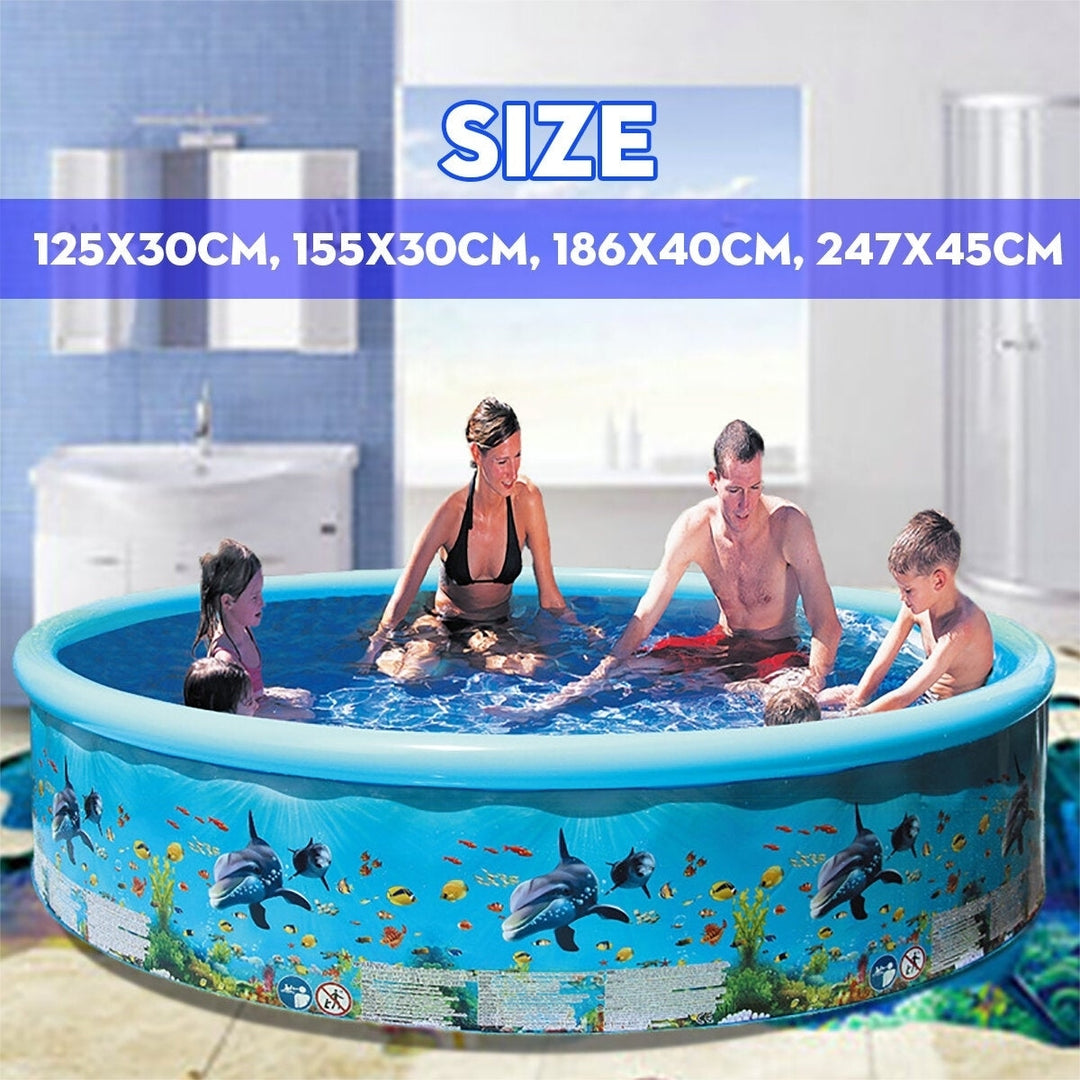 125,155,186,247cm Retractable inflatable Swimming Pool Large Family Summer Outdoor Play Party Supplies For Kids Adult Image 7