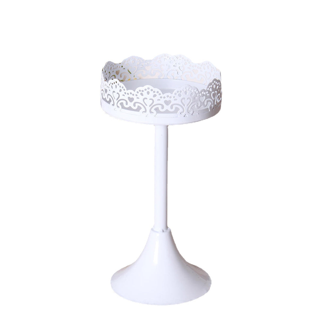 12Pcs Vintage Crystal Cake Holder Cupcake Revolving Cake Stand Dessert Platter Display Party Image 7