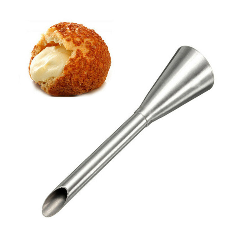 1pc fine Puffs Cream Icing Piping Nozzle Tip Stainless Steel Long Puff Nozzle Tip Image 4