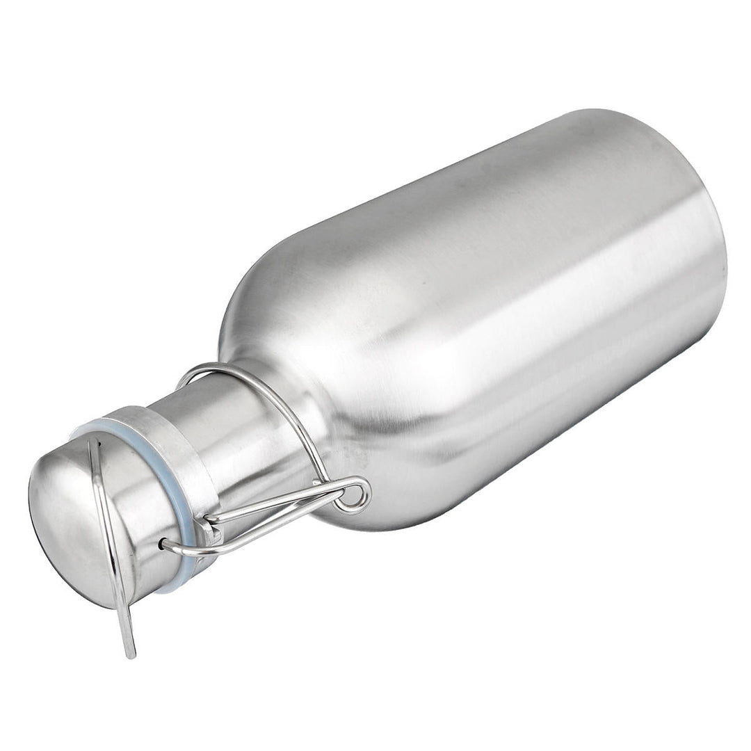 1L Single Layer Stainless Steel B eer W-ine Beverage Pot Bottles Barrel B-eer Pot Image 4