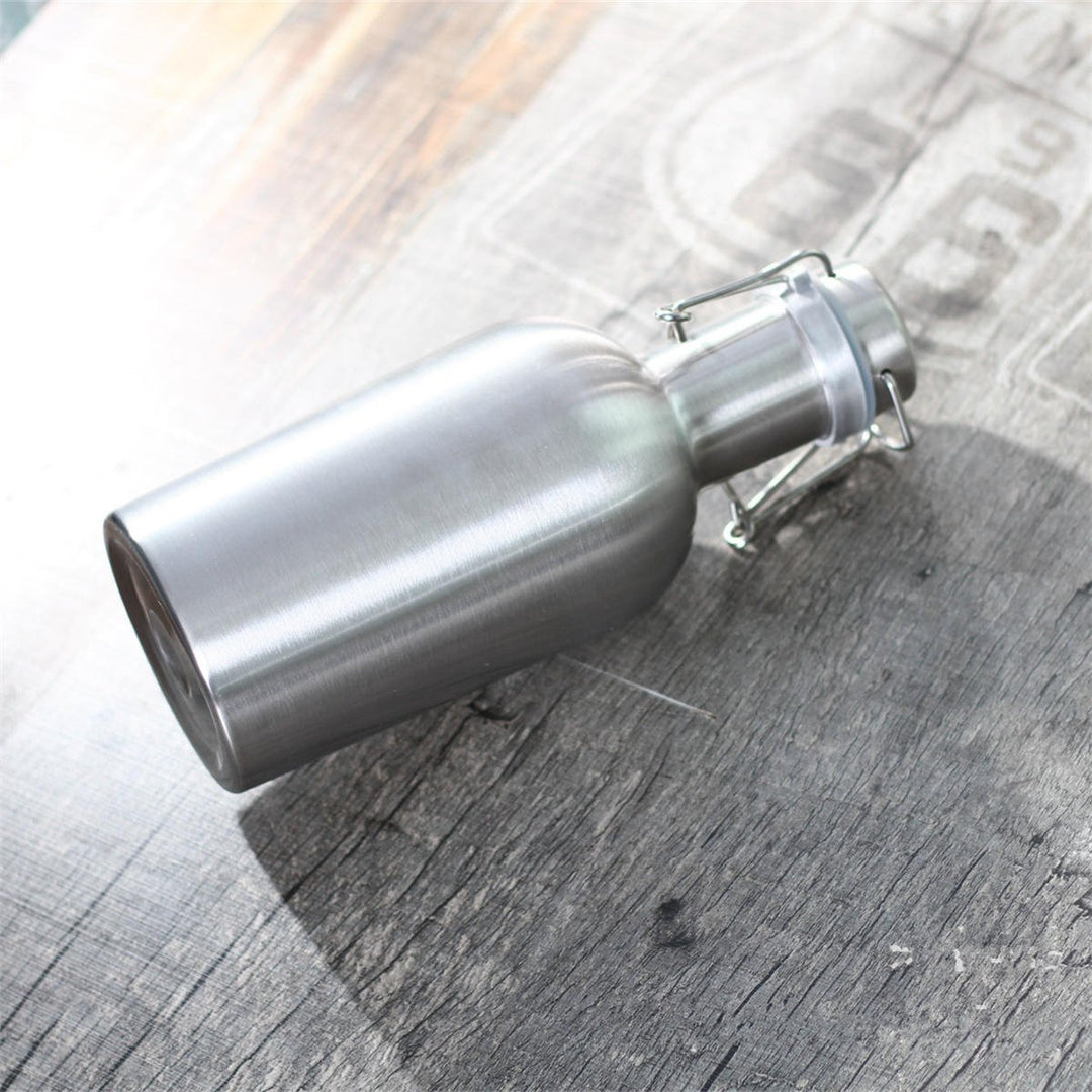 1L Single Layer Stainless Steel B eer W-ine Beverage Pot Bottles Barrel B-eer Pot Image 7