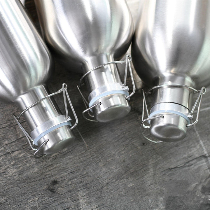 1L Single Layer Stainless Steel B eer W-ine Beverage Pot Bottles Barrel B-eer Pot Image 11