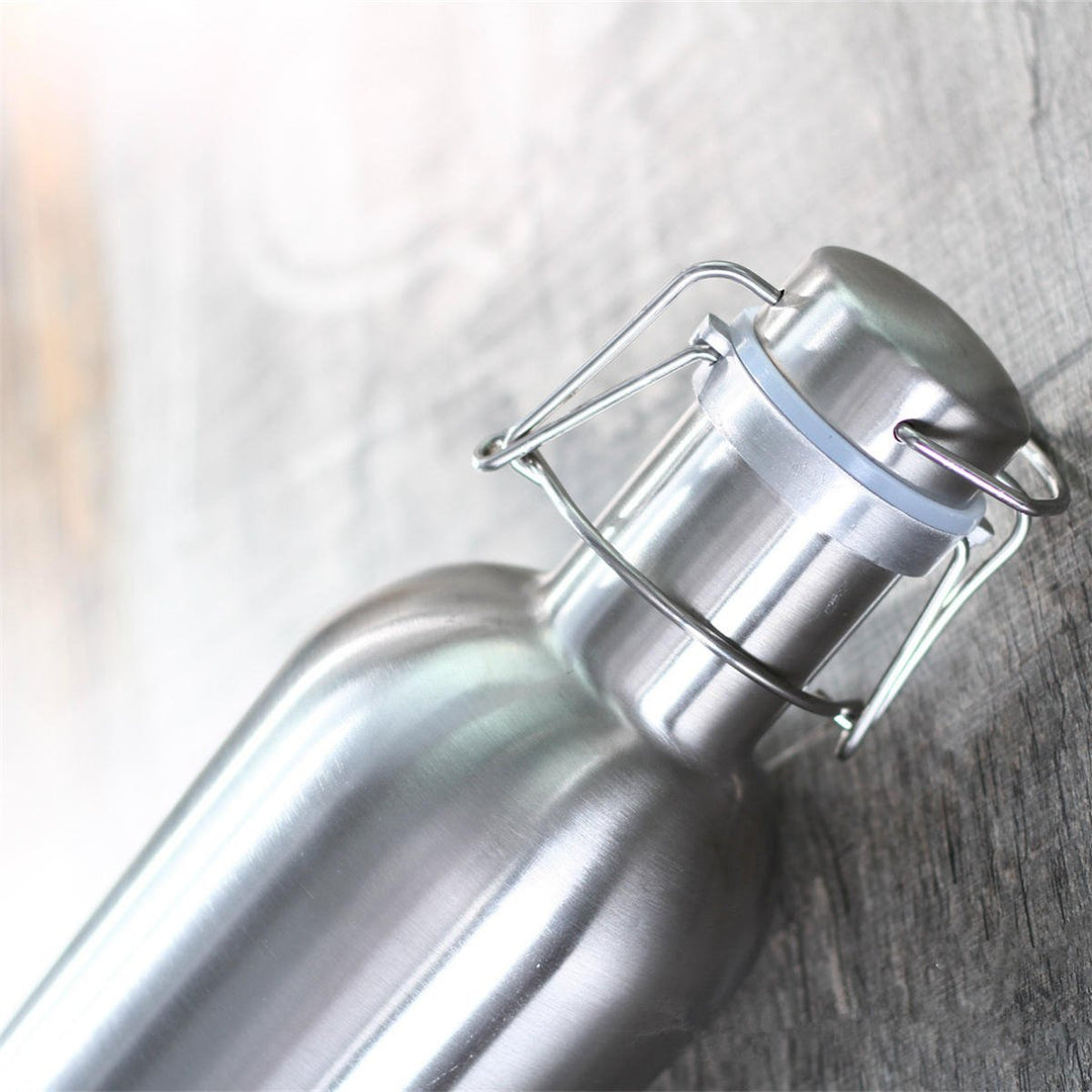 1L Single Layer Stainless Steel B eer W-ine Beverage Pot Bottles Barrel B-eer Pot Image 12