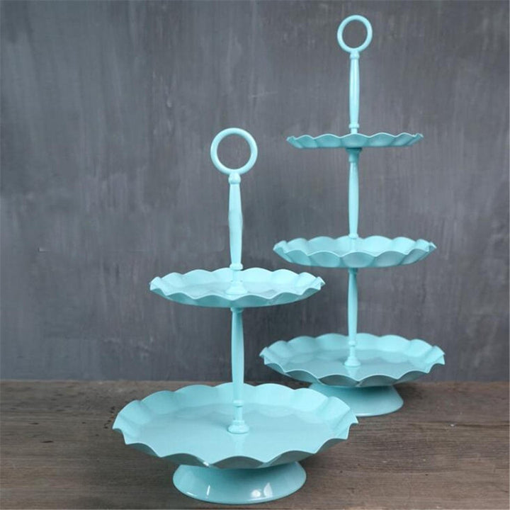 2 , 3 Ters Blue Cake Holder Cupcake Stand Birthday Wedding Party Display Holder Decorations Image 8