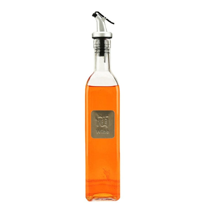 1Pc Glass Sauce Vinegar Oil Bottle Oil Dispenser Container Gravy Boats Condiment Seasoning Bottle Olive Oil Dispenser Image 1