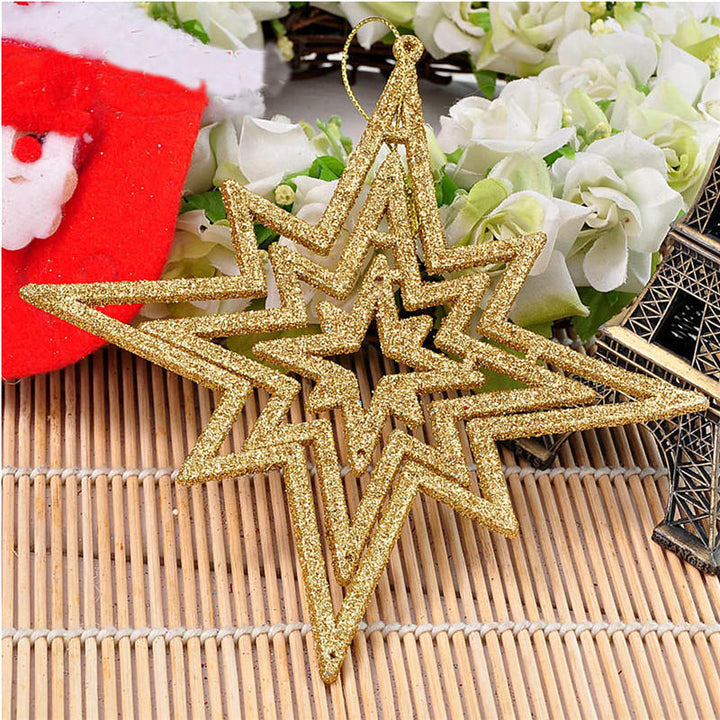 1pc Star 15cm Christmas Tree Pendant Ornaments Holiday Party Hanging Decoration Toys Image 8