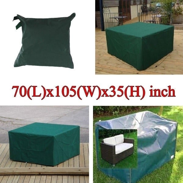 180x268x90cm Garden Outdoor Furniture Waterproof Breathable Dust Cover Table Shelter Image 6