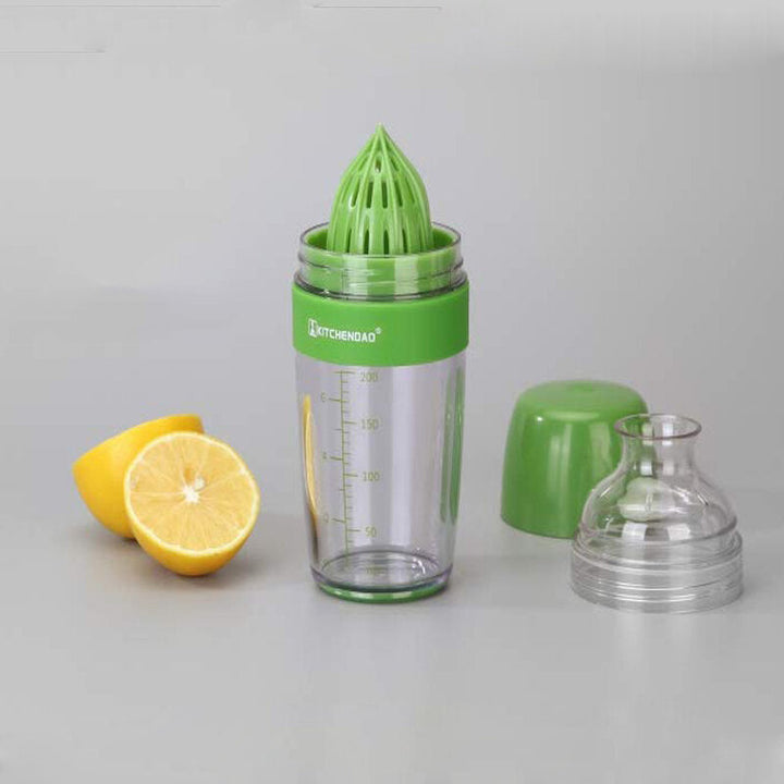 2 in 1 Leak-free Salad Dressing Bottle Shaker with Citrus Juicer - 250ml Image 5