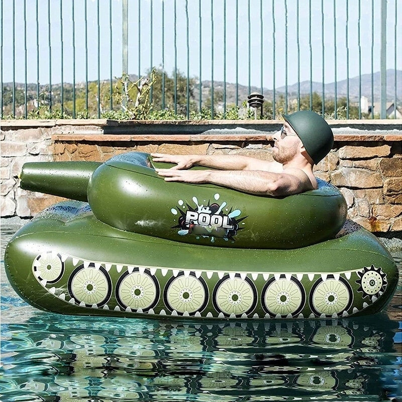 16012060cm Inflatable Waterjet Tank Swimming Circle WIth Sprinkler For Adults and Children Image 3