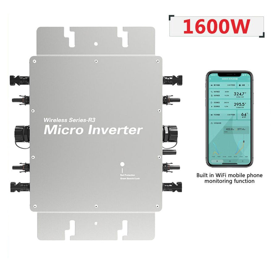 1600W MPPT Grid Tie Micro Inverter 120V,230V Waterproof with WIFI Image 1