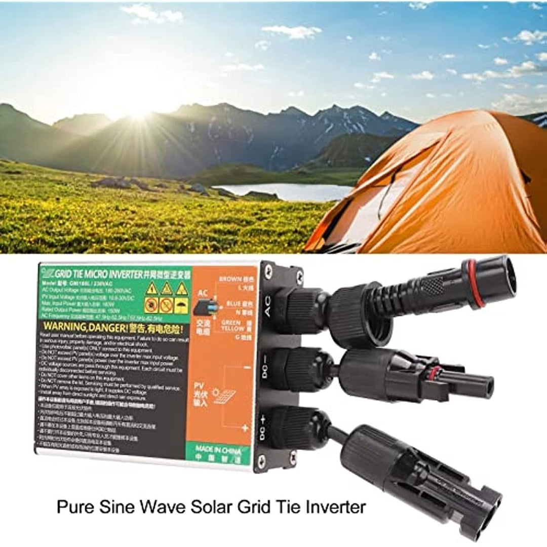 1600W Solar Grid Tie Inverter, MPPT Pure Sine Wave Micro 10.8V to 30V DC Input AC 180V 280V Output Inverter for 12V 24V Image 5