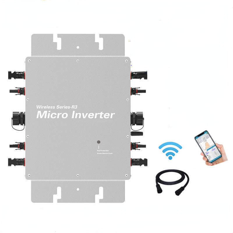 1600W MPPT Solar Grid Tie Micro Inverter Waterproof 22-60V APP Monitoring 230V Image 1