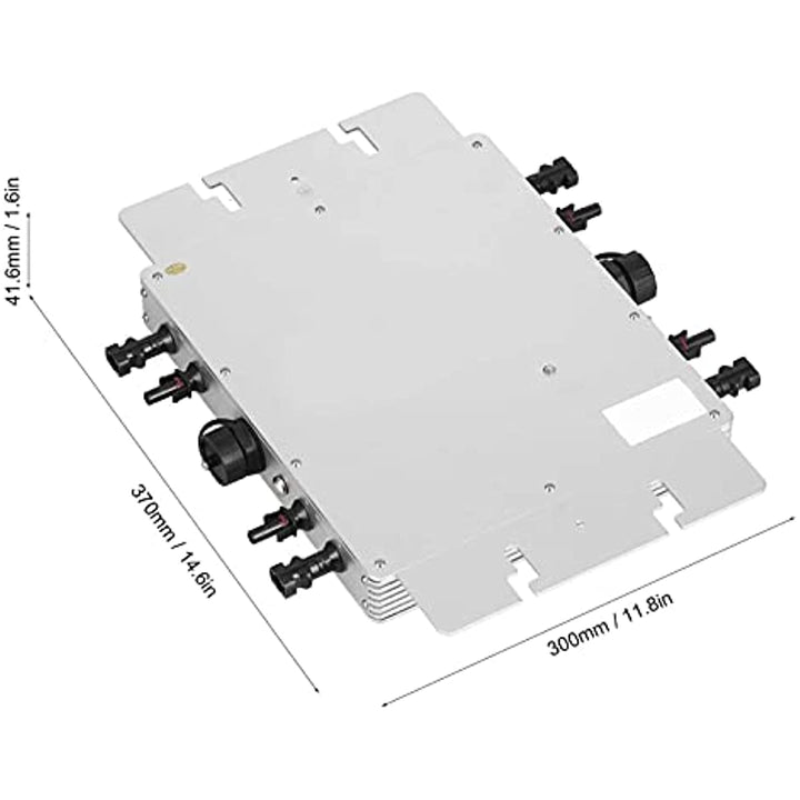 2400W MPPT Solar Grid Tie Micro Inverter 4 x 750W 22 60V Input 85V 263V Output Microinverter Aluminum Alloy APP Image 2