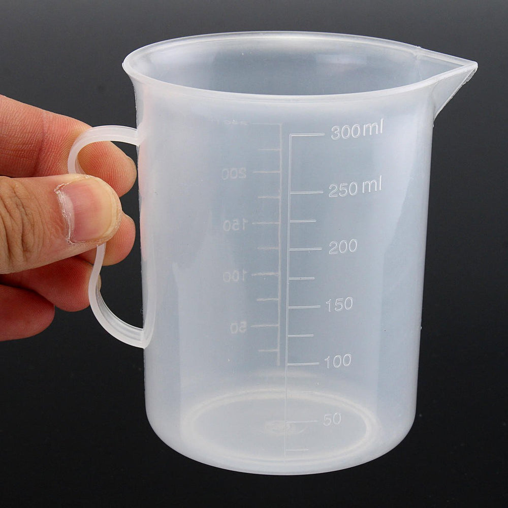 250ml Plastic Measuring Cup Clear Double Graduated Cylindrical Measuring Jug Image 2