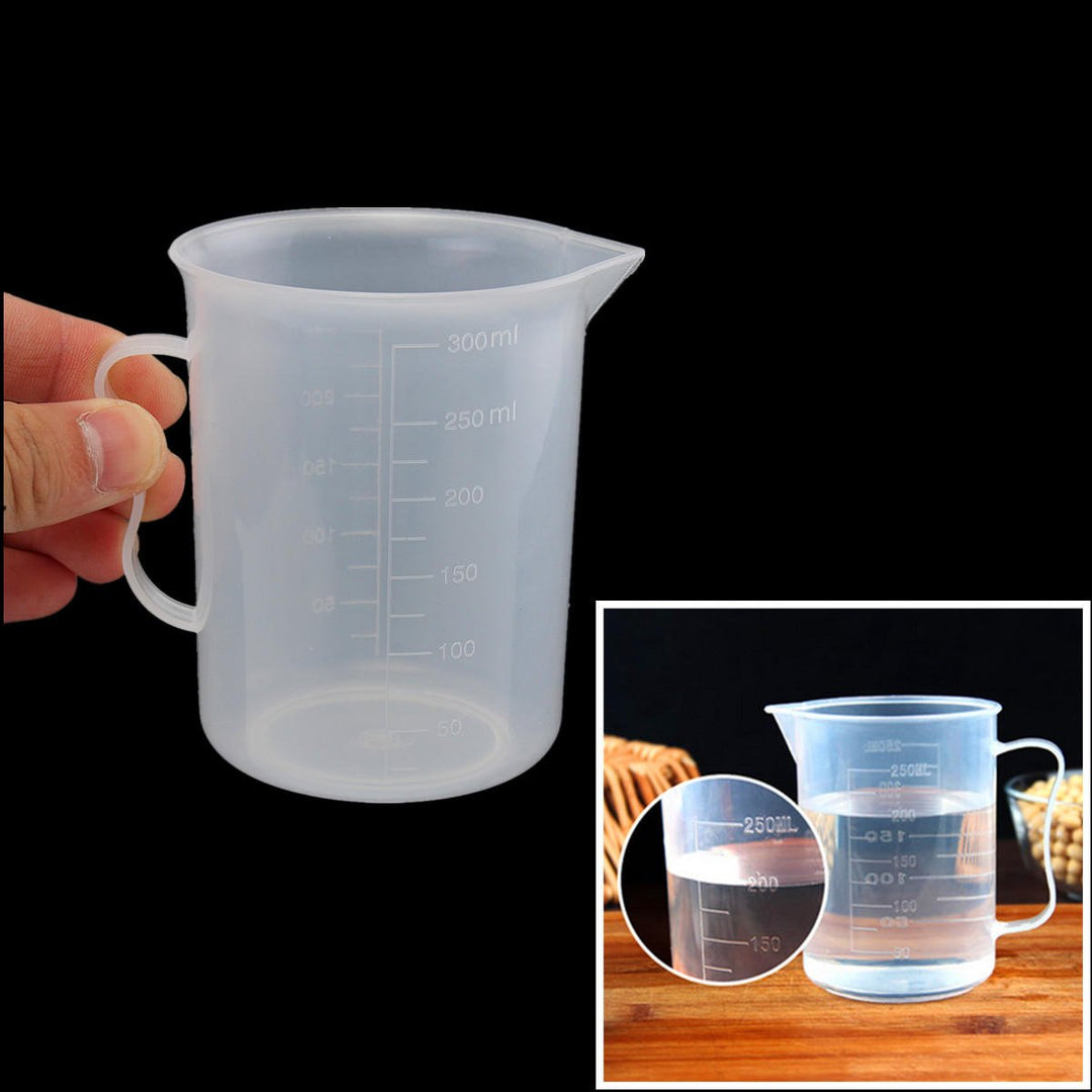 250ml Plastic Measuring Cup Clear Double Graduated Cylindrical Measuring Jug Image 3