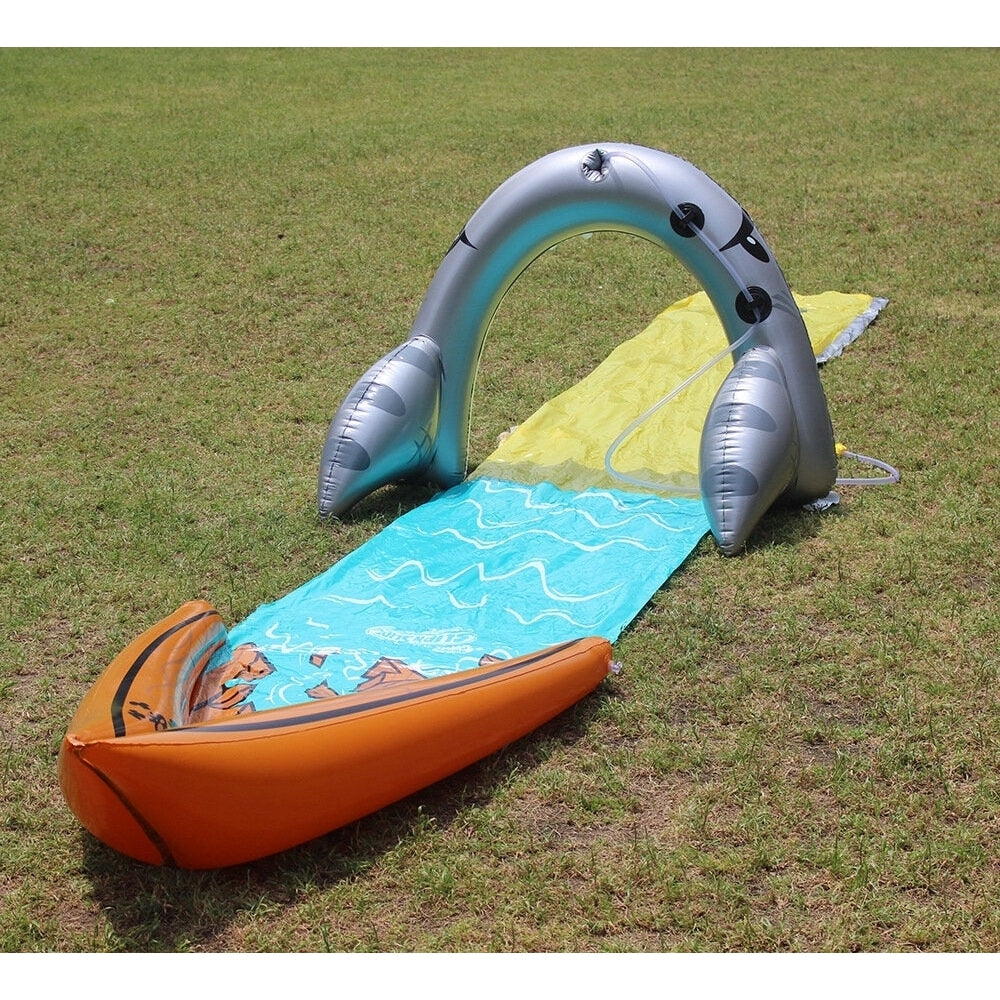 2,3 people Inflatable Water Slide Fun Outdoor Splash Slip For Children Summer Pool Kids Games Image 7