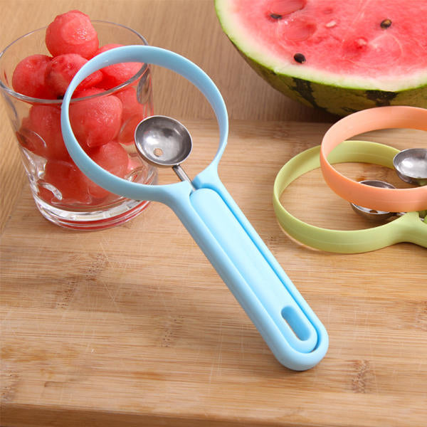 2Pcs,set Fruits Scoops Peeler Spoon Cutter Melons Dig Ball Kitchen Gadget Image 3